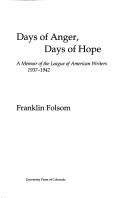 Days of anger, days of hope