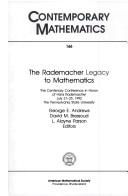 The Rademacher legacy to mathematics