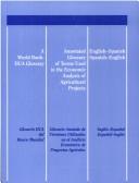 Annotated glossary of terms used in the economic analysis of agricultural projects