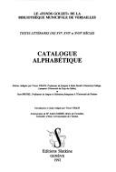 Le "Fonds Goujet" de la Bibliothèque municipale de Versailles