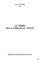 Le Temps de la phrase au texte
