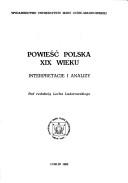 Powieść polska XIX wieku