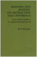 Meinong and Husserl on abstraction and universals