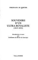 Souvenirs d'un ultra-royaliste (1815-1832)