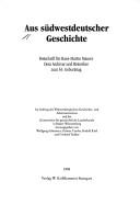Aus südwestdeutscher Geschichte