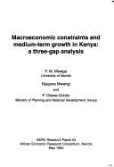 Macroeconomic constraints and medium-term growth in Kenya