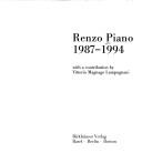 Renzo Piano 1987-1994