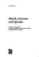 Metrik, Literatur und Sprache