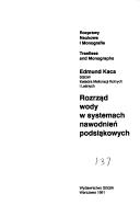 Rozrząd wody w systemach nawodnień podsiąkowych