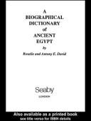 A biographical dictionary of ancient Egypt