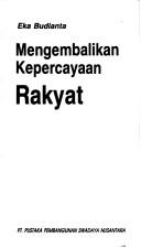 Mengembalikan kepercayaan rakyat