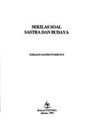 Sekilas soal sastra dan budaya