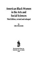 American Black women in the arts and social sciences