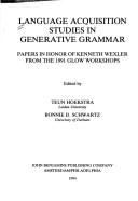 Language Acquisition Studies in Generative Grammar