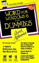 Word for Windows 6 for dummies