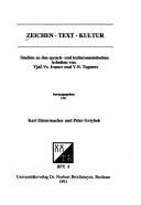 Zeichen, Text, Kultur