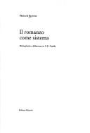 Il romanzo come sistema