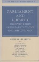 Parliament and liberty from the reign of Elizabeth to the English Civil War