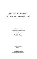 Priscian of Caesarea's De laude Anastasii Imperatoris