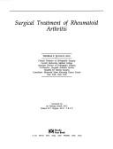 Surgical treatment of rheumatoid arthritis