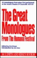 The great monologues from the Humana Festival
