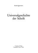 Universalgeschichte der Schrift