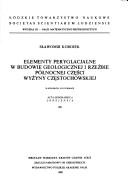 Elementy peryglacjalne w budowie geologicznej i rzeźbie północnej części Wyżyny Częstochowskiej