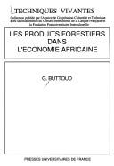 Les produits forestiers dans l'économie africaine