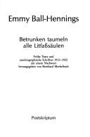 Betrunken taumeln alle Litfasssäulen