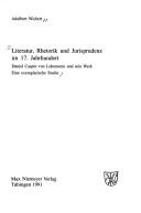 Literatur, Rhetorik und Jurisprudenz im 17. Jahrhundert