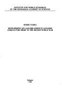 Development of land relations in Japanese agriculture prior to the Second World War