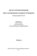 Die Kunstdenkmäler des Landkreises Hameln-Pyrmont im Regierungsbezirk Hannover