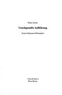 Unzeitgemässe Aufklärung