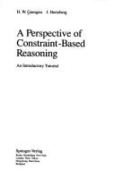 A perspective of constraint-based reasoning