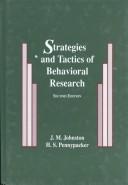 Strategies and tactics of behavioral research