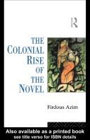 The colonial rise of the novel