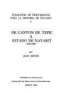 De cantón de Tepic a estado de Nayarit, 1810-1940