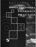 Handbook of institutional pharmacy practice