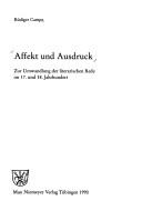 Affekt und Ausdruck