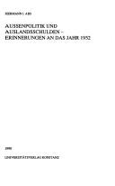 Aussenpolitik und Auslandsschulden