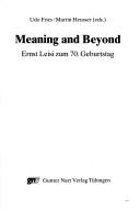 Meaning and beyond