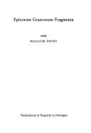 Epicorum graecorum fragmenta (Greek Edition)