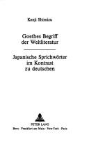 Goethes Begriff der Weltliteratur