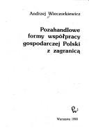 Pozahandlowe formy współpracy gospodarczej Polski z zagranicą