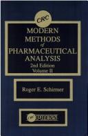 Modern methods of pharmaceutical analysis