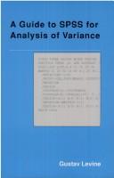 A guide to SPSS for analysis of variance