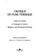 Critique of pure verbiage