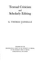 Textual criticism and scholarly editing