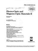 Electro-optic and magneto-optic materials II