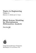 Block system modeling by discontinuous deformation analysis